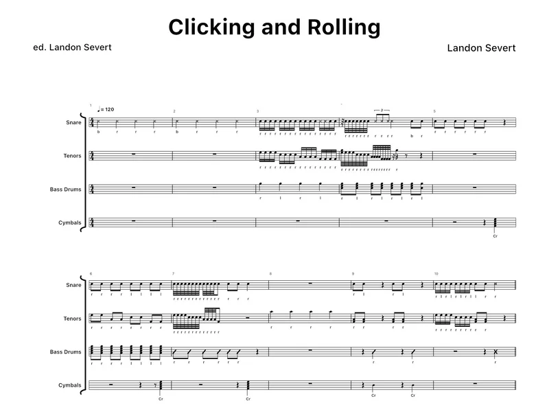 Clicking and Rolling